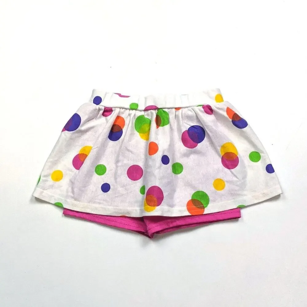 Vintage Skort Baby Girls Size 18m Polka Dot Skort